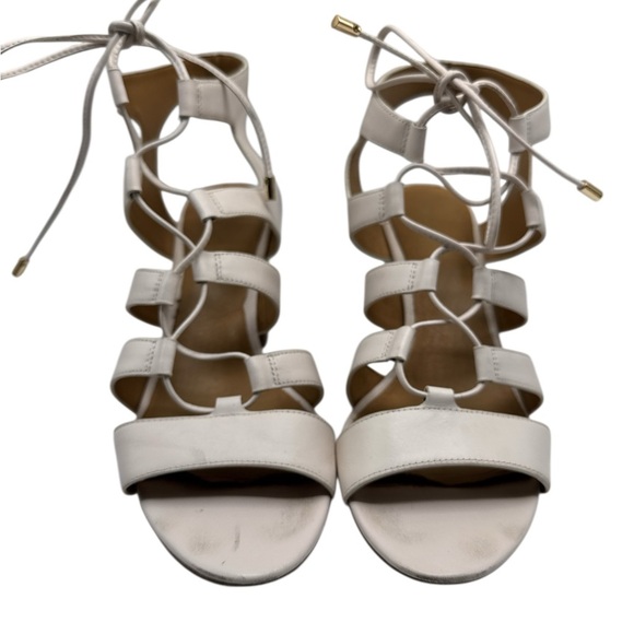 Coach Elegant White Strappy Sandals Size 10B - Picture 1 of 11
